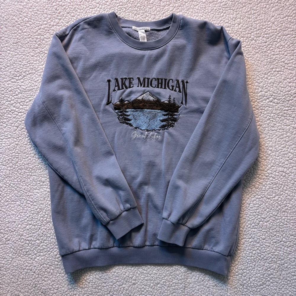 Full Tilt Lake Michigan Graphic Crewneck